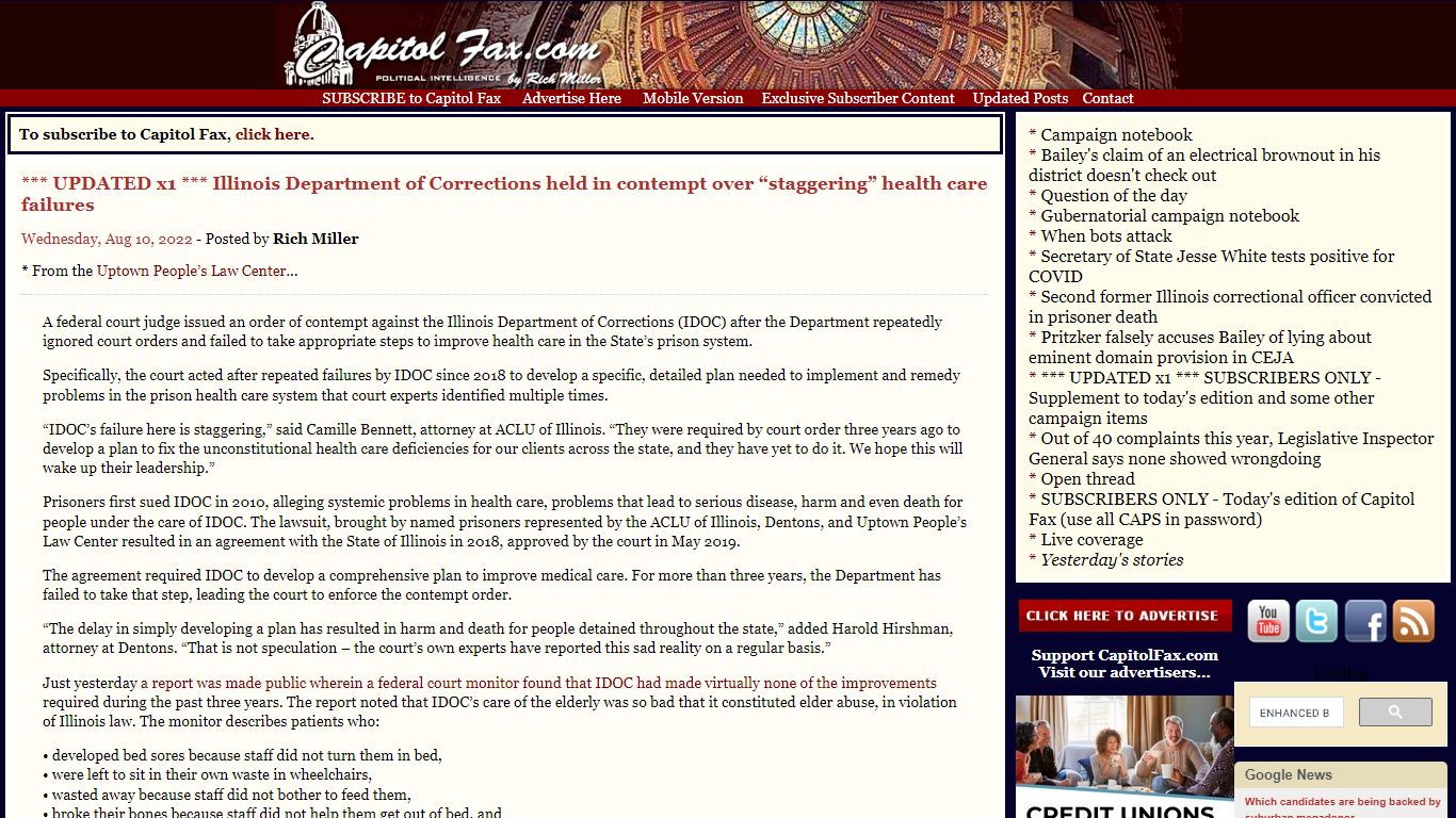 Capitol Fax.com - Your Illinois News Radar » *** UPDATED x1 ...